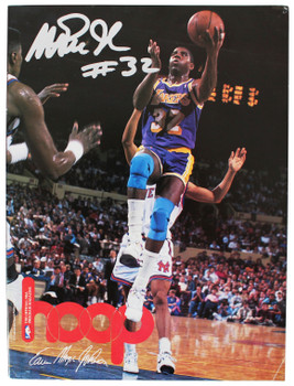 Lakers Magic Johnson Signed 1992 Jersey Retirement Game Program BAS Wit #WY99787