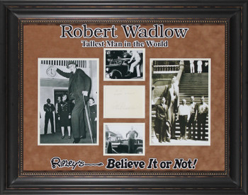 Robert Wadlow Authentic Signed World's Tallest Man Framed Display BAS #AC33416