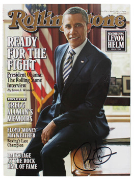 Barack Obama Authentic Signed May 10, 2012 Rolling Stone Magazine BAS #AB77888