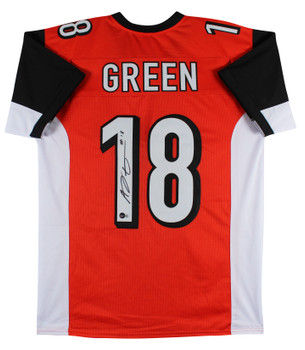 A.J. Green Authentic Signed Orange Pro Style Jersey Autographed BAS Witnessed