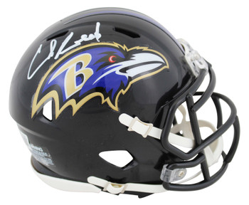 Ravens Ed Reed Authentic Signed Speed Mini Helmet Autographed BAS Witnessed