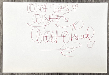 Walt Disney "With Best Wishes" Authentic Signed 4.5x6.5 Cut JSA #XX07289