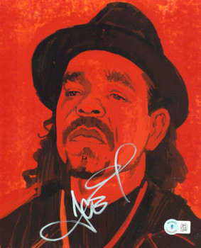 Ice-T Body Count Authentic Signed 8x10 Photo Autographed BAS #BH01691