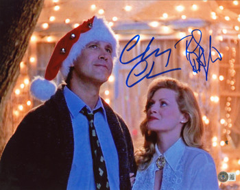 Chevy Chase & Beverly D'Angelo Christmas Vacation Signed 11x14 Photo BAS W772325