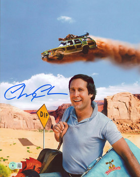 Chevy Chase Vacation Authentic Signed 11x14 Vertical Desert Photo BAS Witnessed