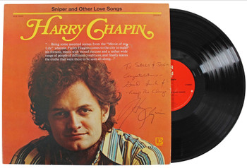 Harry Chapin "Keep The Change" Signed Album Cover W/ Vinyl BAS #BH35970