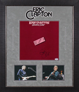 Eric Clapton Authentic Signed & Framed Another Ticket Album Cover PSA #U03968