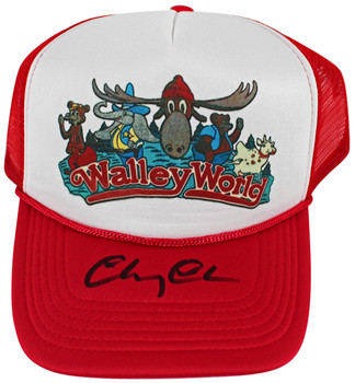 Chevy Chase Vacation Authentic Signed Wally World Trucker Hat BAS Witnessed