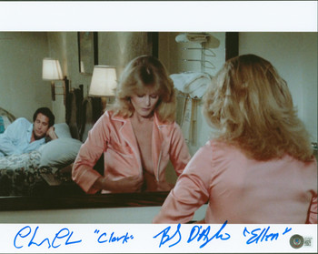 Chevy Chase & Beverly D'Angelo European Vacation Signed 11x14 Photo BAS Wit 1