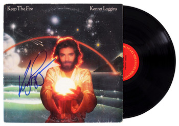 Kenny Loggins Authentic Signed Keep The Fire Album Cover W/ Vinyl BAS #Z00970