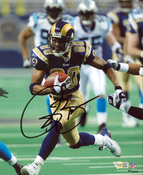 Rams Isaac Bruce Authentic Signed 8x10 Vertical Photo Autographed Fanatics