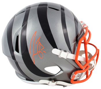 Bengals Joe Burrow Signed Flash Full Size Speed Rep Helmet Fanatics #LG20403056