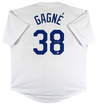 Eric Gagne Authentic Signed White Pro Style Jersey Autographed BAS Witnessed