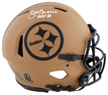 Steelers Joe Greene "HOF 87" Signed 2023 STS II F/S Speed Proline Helmet BAS Wit