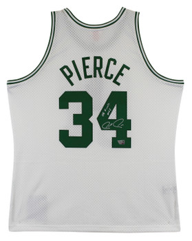 Celtics Paul Pierce "2008 Finals MVP" Signed White M&N HWC Swingman Jersey Fan 2