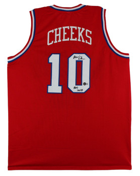 Maurice Cheeks "HOF 2018" Authentic Signed Red Pro Style Jersey BAS Witnessed