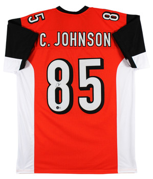 Chad Johnson Authentic Signed Orange Pro Style Jersey BAS Witnessed