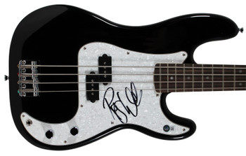 Roger Waters Pink Floyd Signed Black Fender Squier Bass Guitar BAS #AC78236