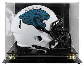 Jaguars Calvin Ridley Signed Lunar Full Size Speed Rep Helmet W/ Case BAS Wit
