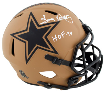 Cowboys Tony Dorsett "HOF 94" Signed STS II F/S Speed Rep Helmet BAS Witness