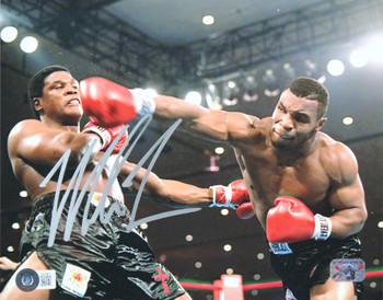 Mike Tyson Authentic Signed 8x10 Horizontal Photo vs Trevor Berbick BAS