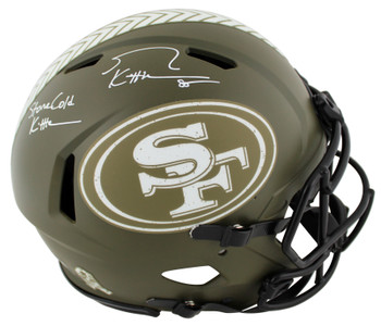 49ers George Kittle "SCK" Signed STS Full Size Speed Proline Helmet BAS Witness