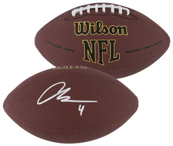 Raiders Aidan O'Connell Signed Wilson Super Grip Nfl Football BAS Witnessed