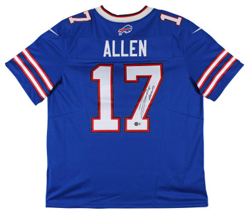 Bills Josh Allen Authentic Signed Blue Nike Limited Jersey BAS Witnessed