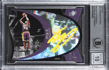 Lakers Shaquille O'Neal Authentic Signed 1997 SPX #24 Card Auto 10! BAS Slabbed