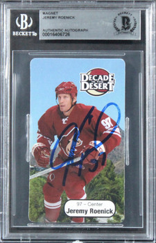 Coyotes Jeremy Roenick Authentic Signed 2 x 3 1/2 Magnet BAS Slabbed
