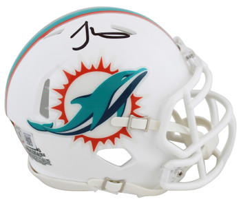 Dolphins Tyreek Hill Authentic Signed Speed Mini Helmet BAS Witnessed