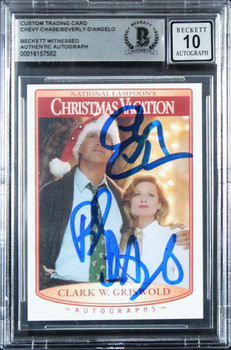 Chase & D'Angelo Christmas Vacation Signed Trading Card Auto 10 BAS Slab 2