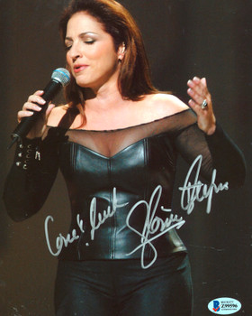 Gloria Estefan Miami Sound Machine "Love & Luck" Signed 8x10 Photo BAS #Z99596
