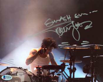 Tommy Lee Motley Crue "Smash Em..." Authentic Signed 8x10 Photo BAS #U14747