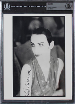 Annie Lennox Authentic Signed 8x10 Black & White Photo Autographed BAS Slabbed