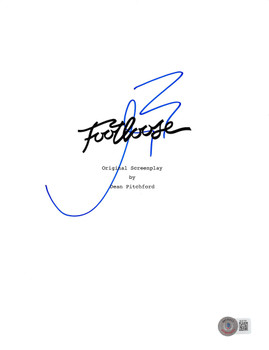 Kevin Bacon Footloose Authentic Signed Script Cover Autographed BAS #BL91191