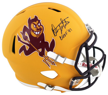 ASU Danny White "CHOF '97" Signed Sparky Full Size Speed Rep Helmet BAS Witness