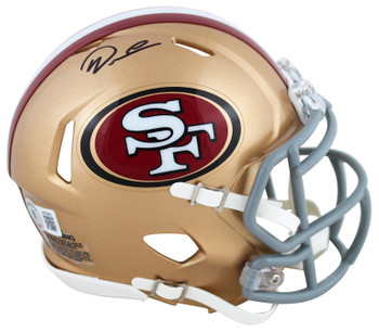 49ers Deommodore Lenoir Authentic Signed Speed Mini Helmet BAS Witnessed