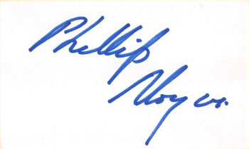 Phillip Noyce The Giver Authentic Signed 3x5 Index Card Autographed BAS #BL96252