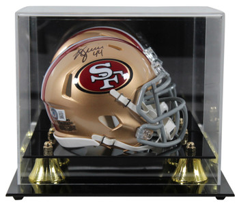 49ers Kyle Juszczyk Authentic Signed Speed Mini Helmet w/ Case BAS Witnessed