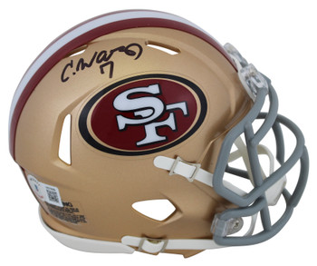 49ers Charvarius Ward Authentic Signed Speed Mini Helmet BAS Witnessed