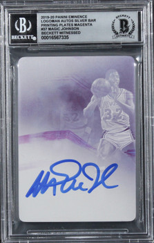 Lakers Magic Johnson Signed 2019 Panini Eminence #37 #1/1 Card Auto 10! BAS Slab