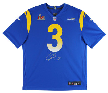 Rams Odell Beckham Authentic Signed Blue Nike Jersey Autographed BAS Witnessed 1