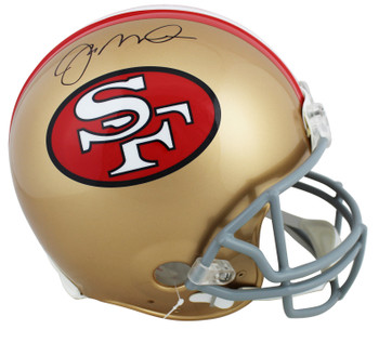 49ers Joe Montana Signed Throwback 64-95 Full Size Proline Helmet JSA Witness