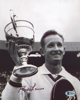 Rod Laver Authentic Signed 8x10 Black & White Photo Autographed BAS #T20516