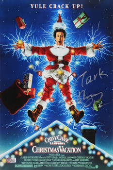 Chevy Chase Christmas Vacation "Clark" Signed 12x18 Photo BAS Witnessed #WZ76766