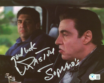 Vincent Pastore The Sopranos "Good Luck" Signed 8x10 Photo BAS #BC13701