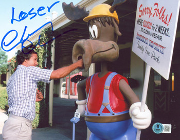 Chevy Chase Vacation "Loser" Authentic Signed 8x10 Photo BAS Witnessed 1W385740