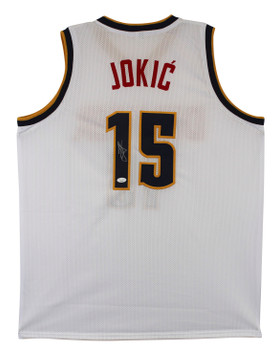 Nikola Jokic Authentic Signed White Pro Style Jersey Autographed JSA 2