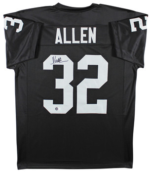 Marcus Allen Authentic Signed Black Pro Style Jersey BAS Witnessed